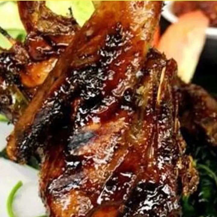 Pecel Bebek Bakar Tanpa Nasi