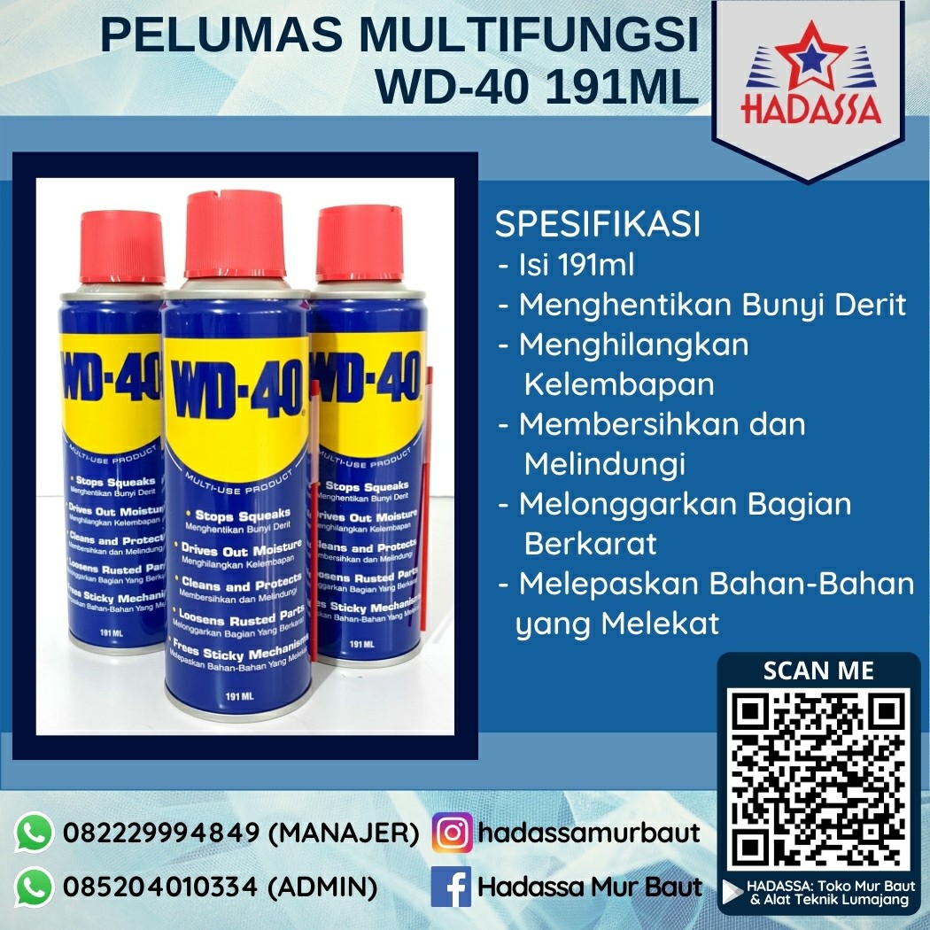 Pelumas Multifungsi WD-40 191ml
