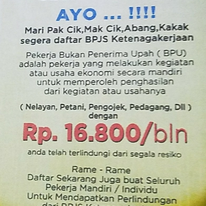 Pendaftaran Peserta BPJS KETENAGAKERJAAN Online