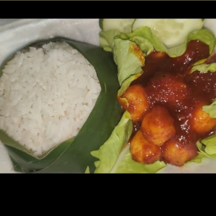 Pentol Mercon Plus Nasi