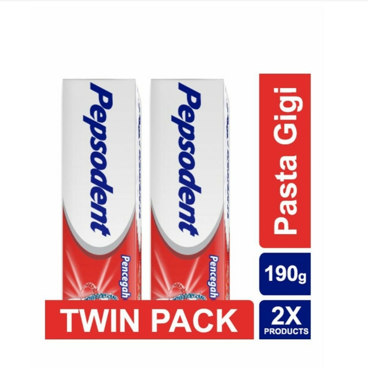 Pepsodent Pasta Gigi Wht 2 X 190 Gr