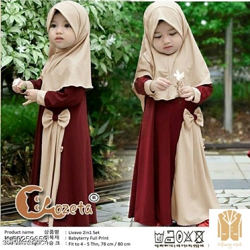 Periksa Dress  JumpsuitDress Muslim Anak Perempuan -