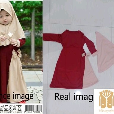 Periksa Dress  JumpsuitDress Muslim Anak Perempuan - 3
