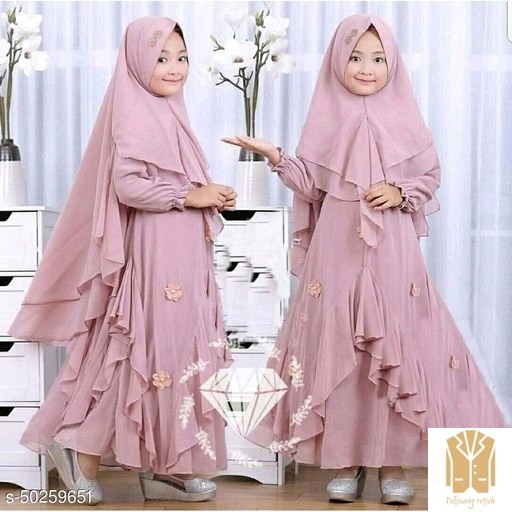 Periksa Dress  JumpsuitDress Muslim Anak Perempuan - Gamis Anak