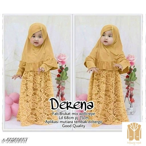 Periksa Dress  JumpsuitGamis Muslim Anak Perempuan - Pakaian Anak -