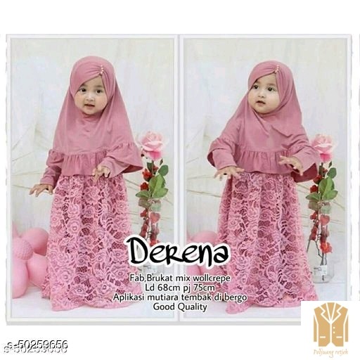 Periksa Dress  JumpsuitGamis Muslim Anak Perempuan