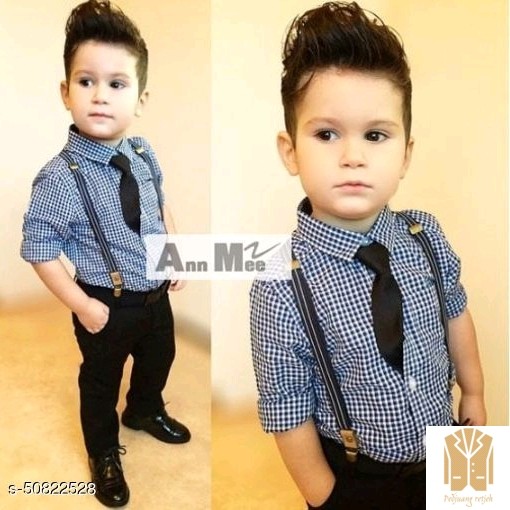 Periksa Set Atasan  BawahanMEE Setelan Formal Plaid 4in1-Black