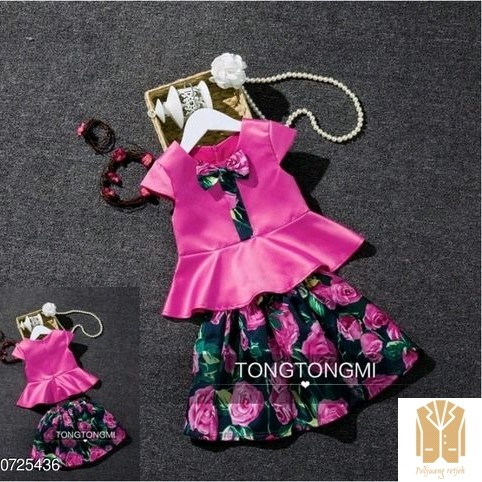 Periksa Set Atasan  BawahanSet Skirt Printed Flower