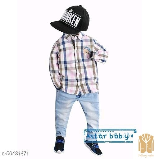 Periksa Set Atasan  BawahanSetelan Anak Laki-laki Star Baby Impor