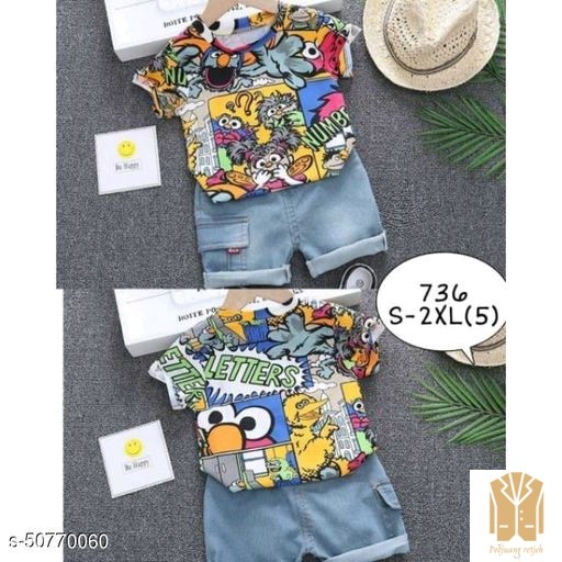 Periksa Set Atasan  BawahanSetelan anak motif kartun