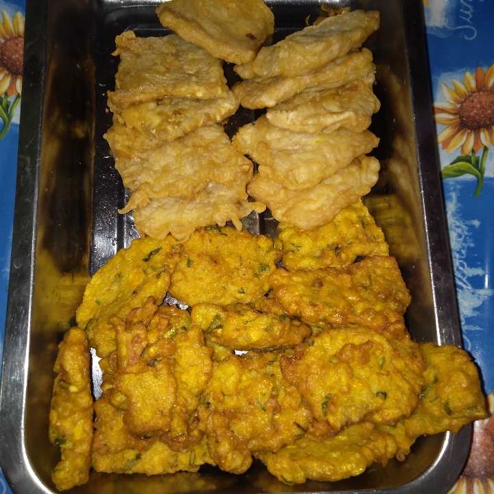 Perkedel Jagung Tempe Goreng Tahu Goreng