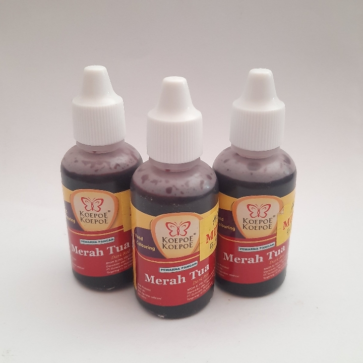 Pewarna Merah Tua Koepoe Koepoe