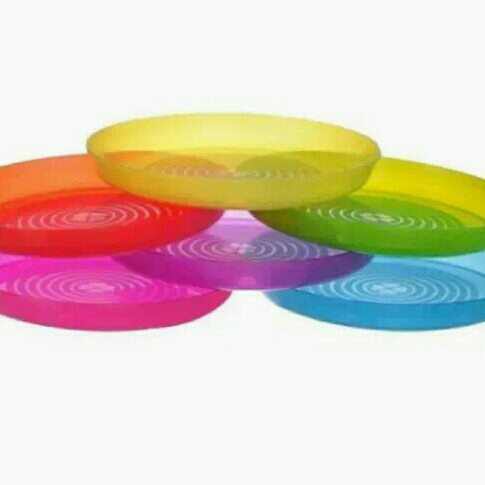 Piring Plastik Cantik Warna Warni