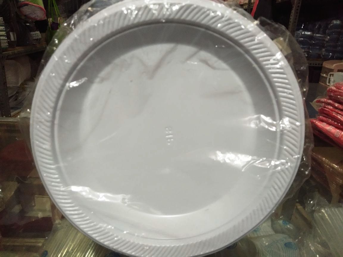 Piring Plastik Kecil Ex. KING - Putih Susu