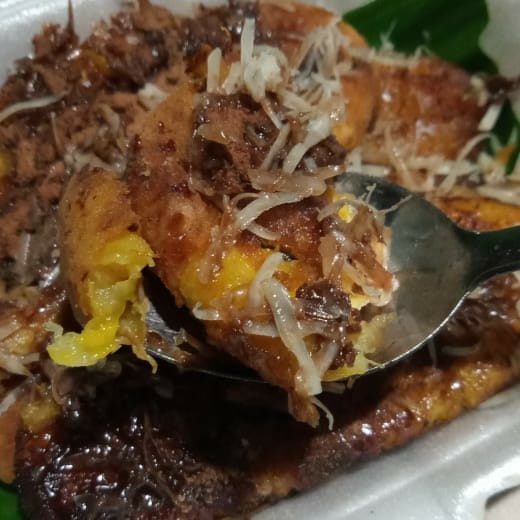 Pisang Bakar Keju susu milo