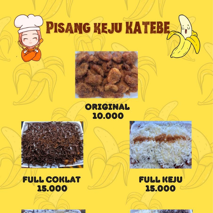 Pisang KATEBE Full Coklat