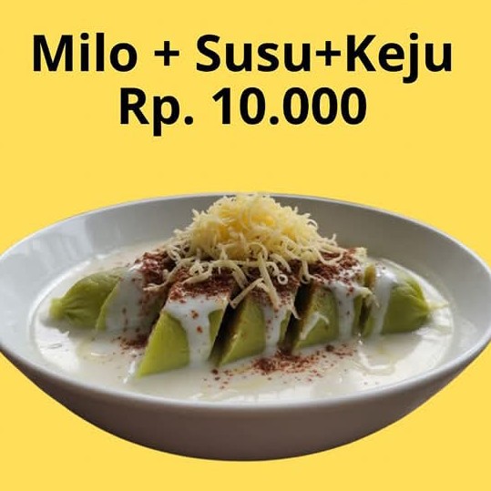 Pisang Ijo Milo Susu Keju