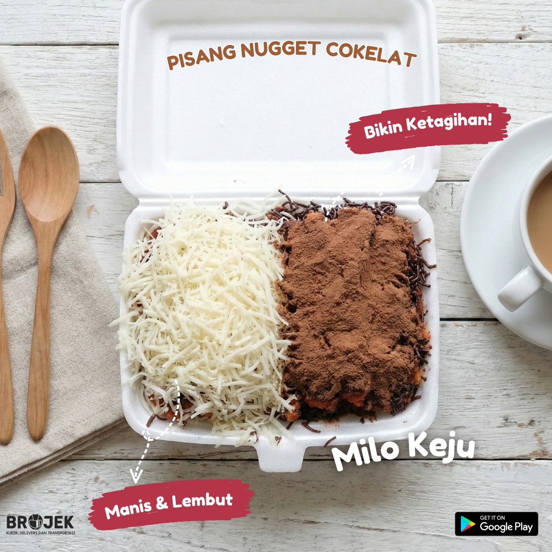 Pisang Nugget Cokelat Milo Keju