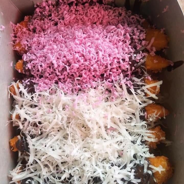 Pisang Nugget Mix Topping Full Coklat Keju Strawberry