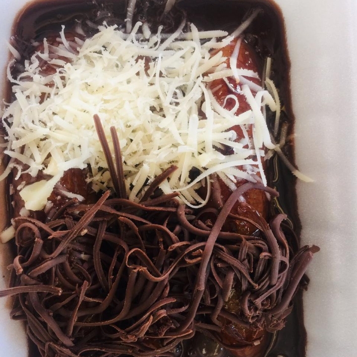 Pisang Saos Milo Full Toping