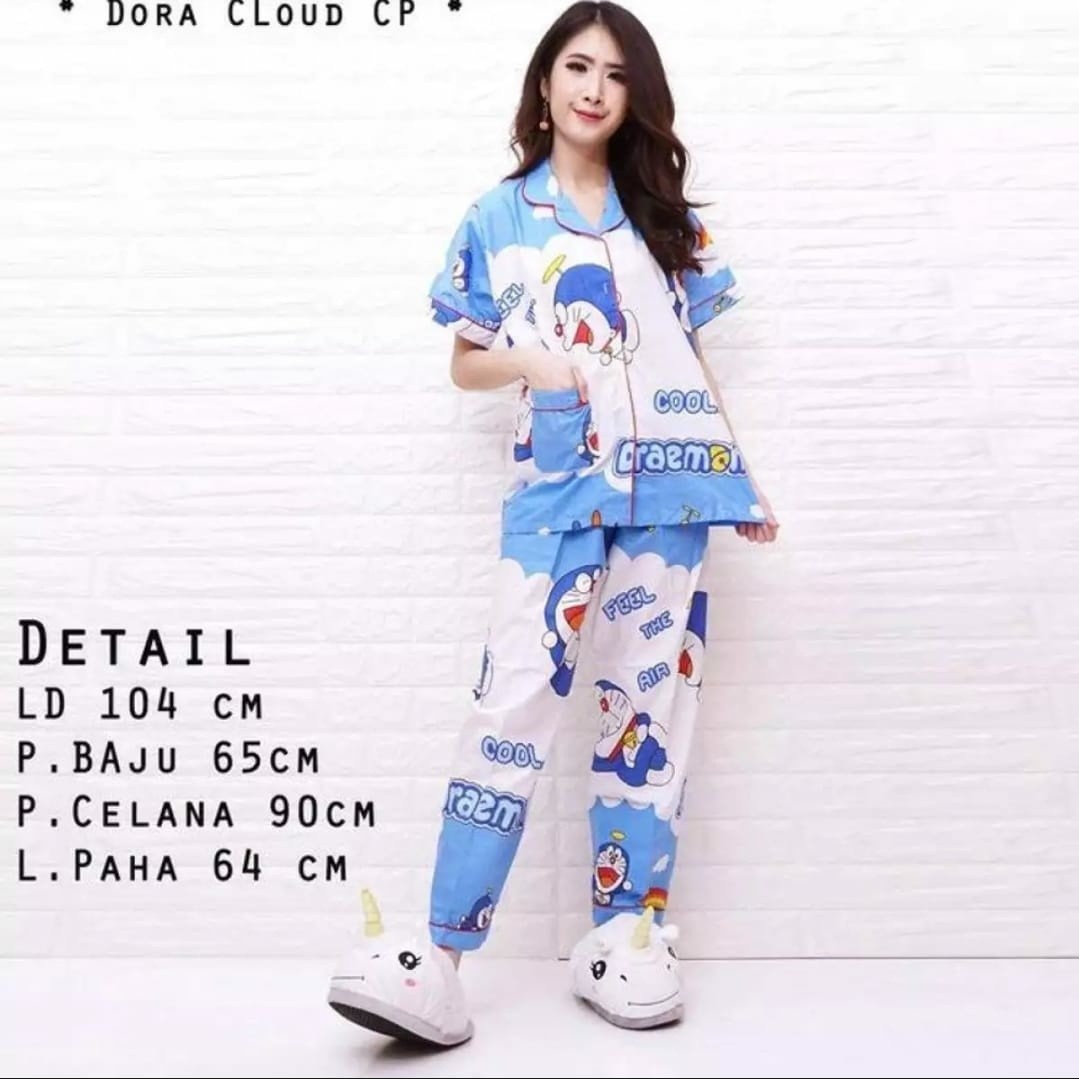 Piyama CP Doraemon Awan
