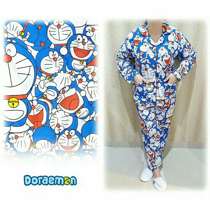 Piyama Tangan Panjang Doraemon