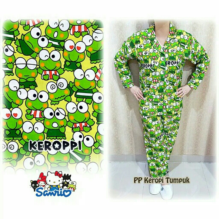 Piyama Tangan Panjang Keroppi