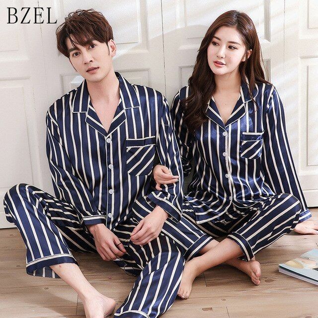 Piyama hitam putih Couple