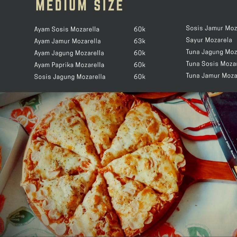 Pizza Ayam Sosis Mozarella