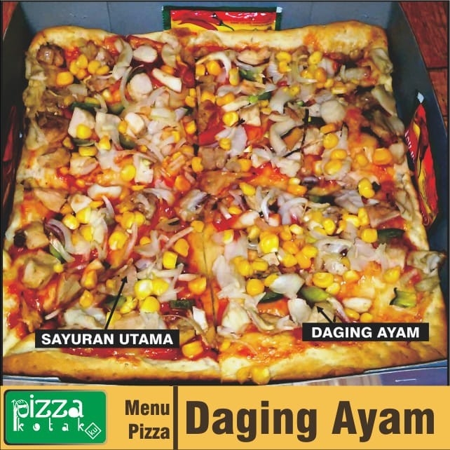 Pizza S16 Daging Ayam - Size 16x16cm