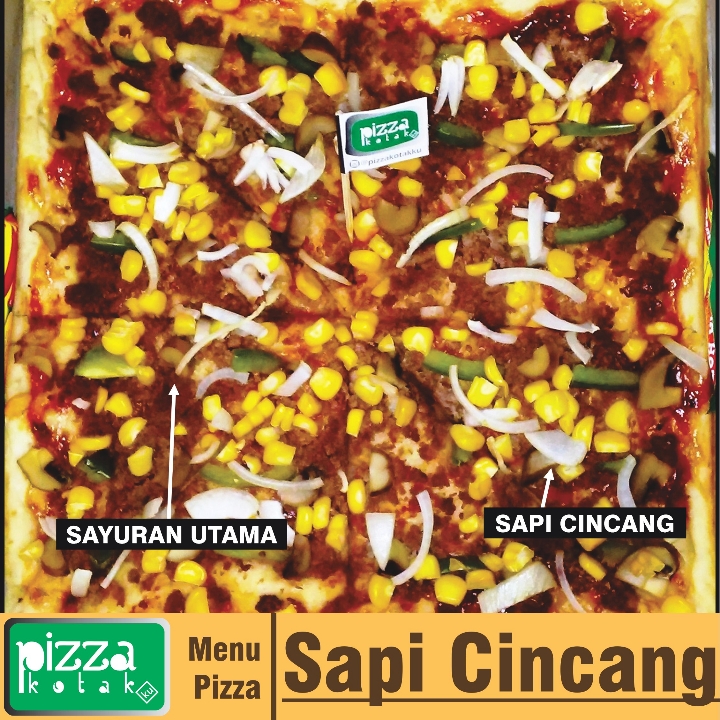 Pizza S16 Sapi Cincang - Size 16x16cm
