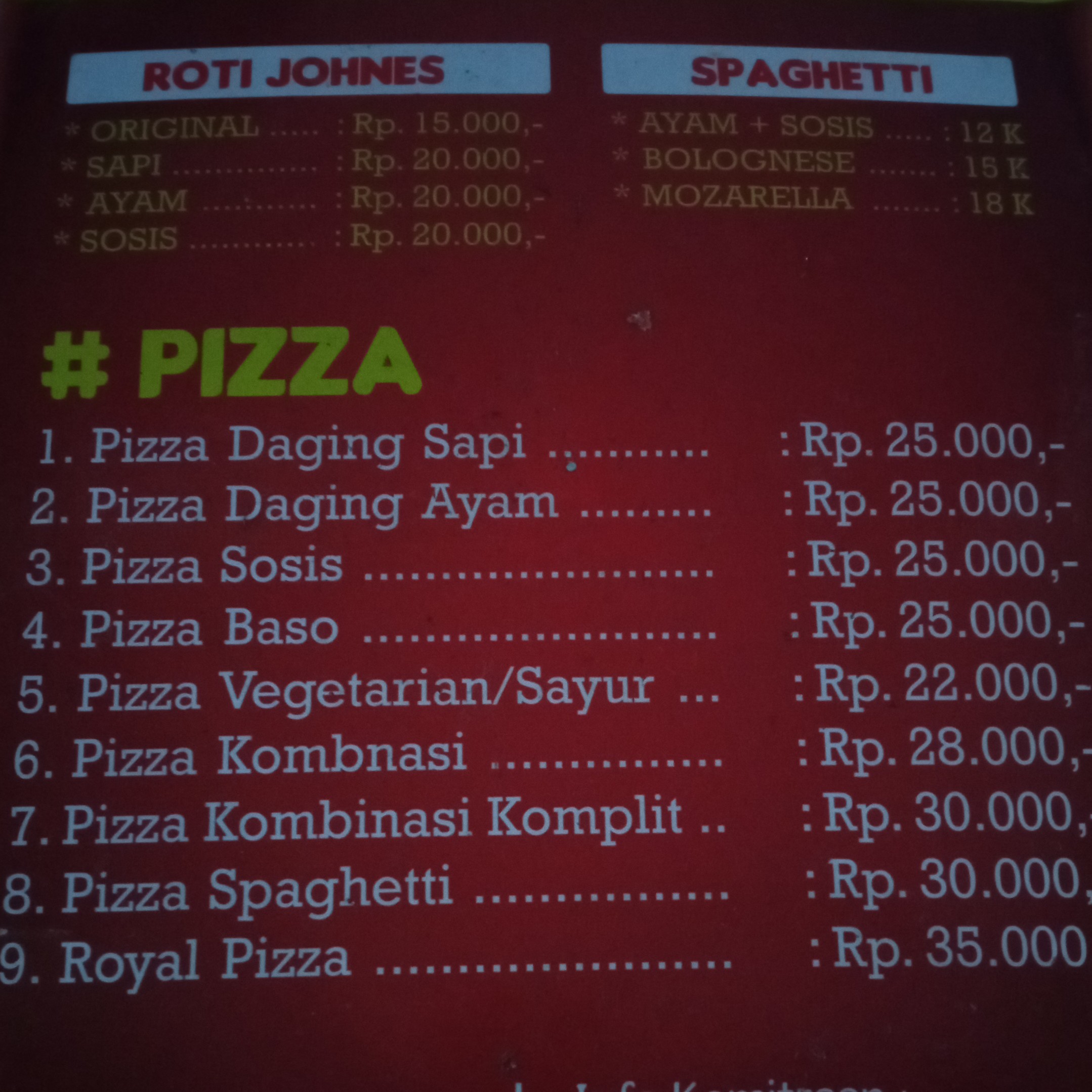 Pizza Sapi