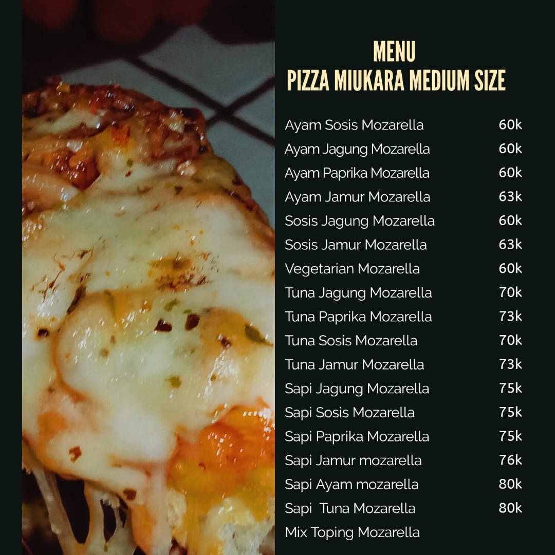Pizza Sapi Mozarella