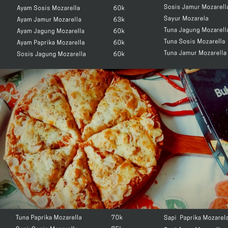 Pizza Sosis Jagung Mozarella