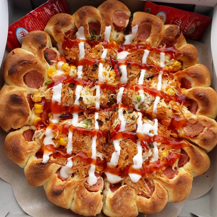 Pizza sosis Pinggiran Sosis
