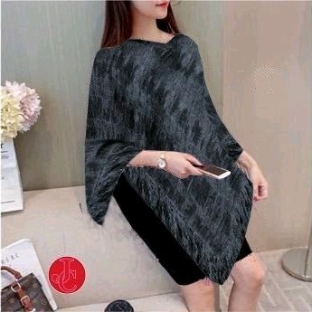 Poncho Twissa Black