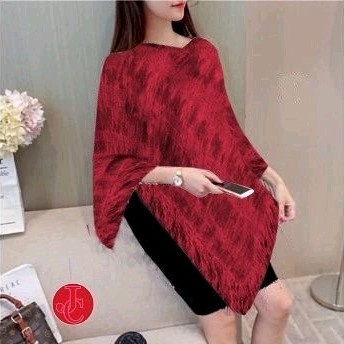 Poncho Twissa Merah