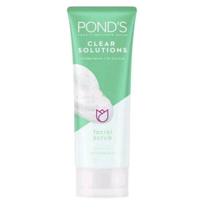 Ponds clear solution anti bacterialoil control facial scrub