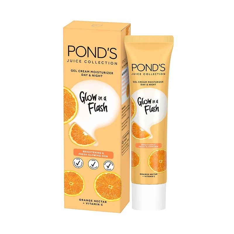Ponds juice collection daynigtht gel cream moisturizer orange nectar