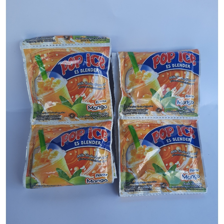 Pop Ice Minuman Renteng Rasa Mangga