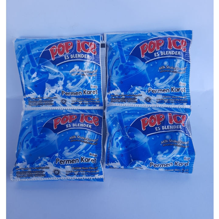 Pop Ice Minuman Renteng Rasa Permen Karet