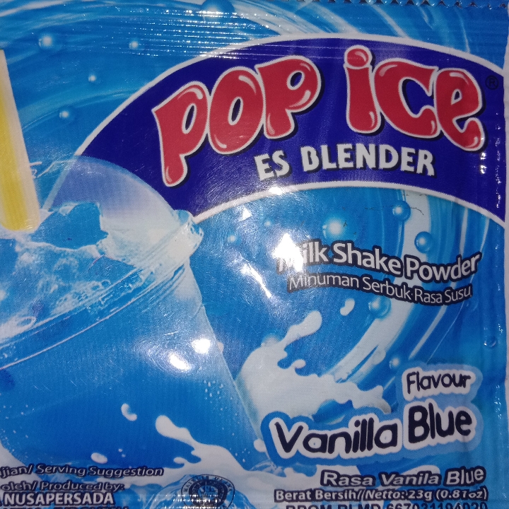 Pop Ice Vanila blue