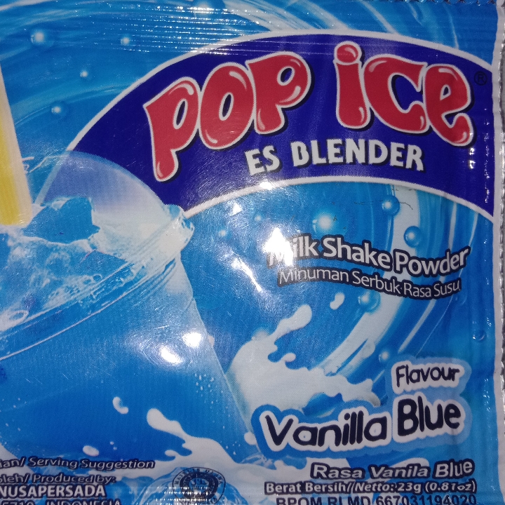 Pop Ice Vanila blue