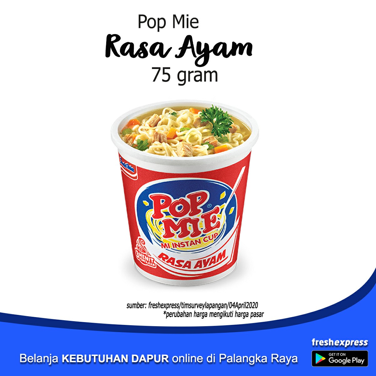 Pop Mie Rasa Ayam 75 Gram