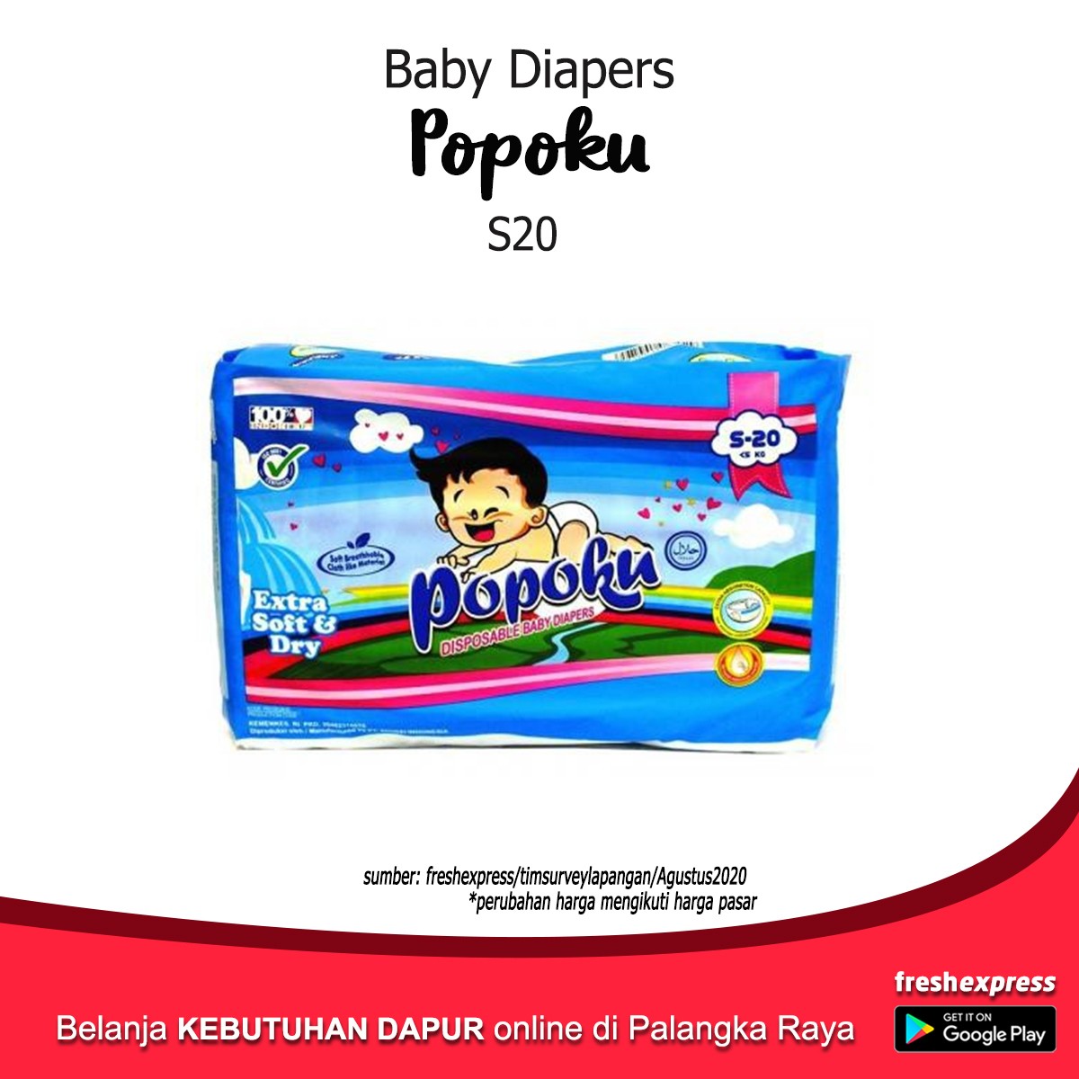 Popoku Diapers S20