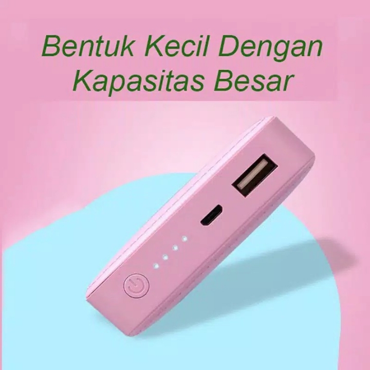 Power Bank Karakter Mini Kapasitas 8000 mAh Charging Lucu Motif Kartu 4