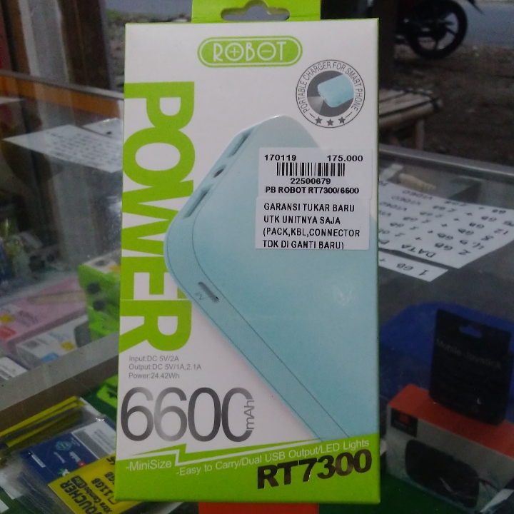 Powerbank Robot 6600mah