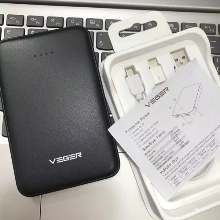 Powerbank VEGER V18 22500mah original garansi resmi 1tahun  powerbank