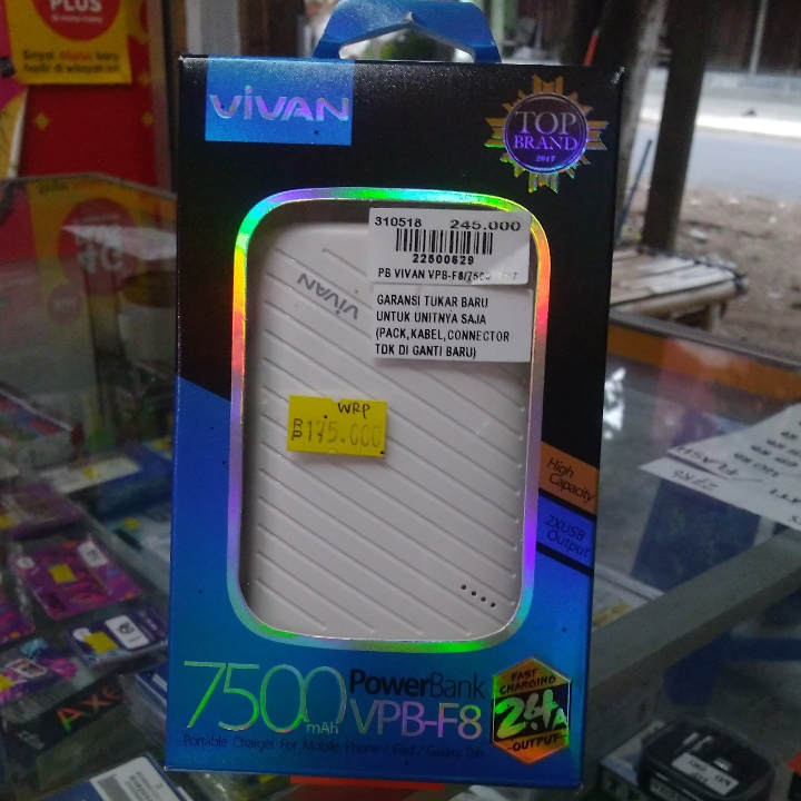 Powerbank Vivan 7500mah