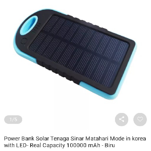 Powerbank solar Non Subsidi